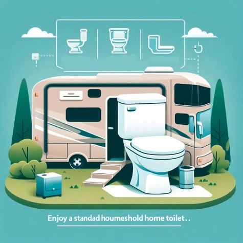 RV toilet installation guide image