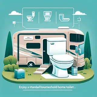 RV toilet installation guide image