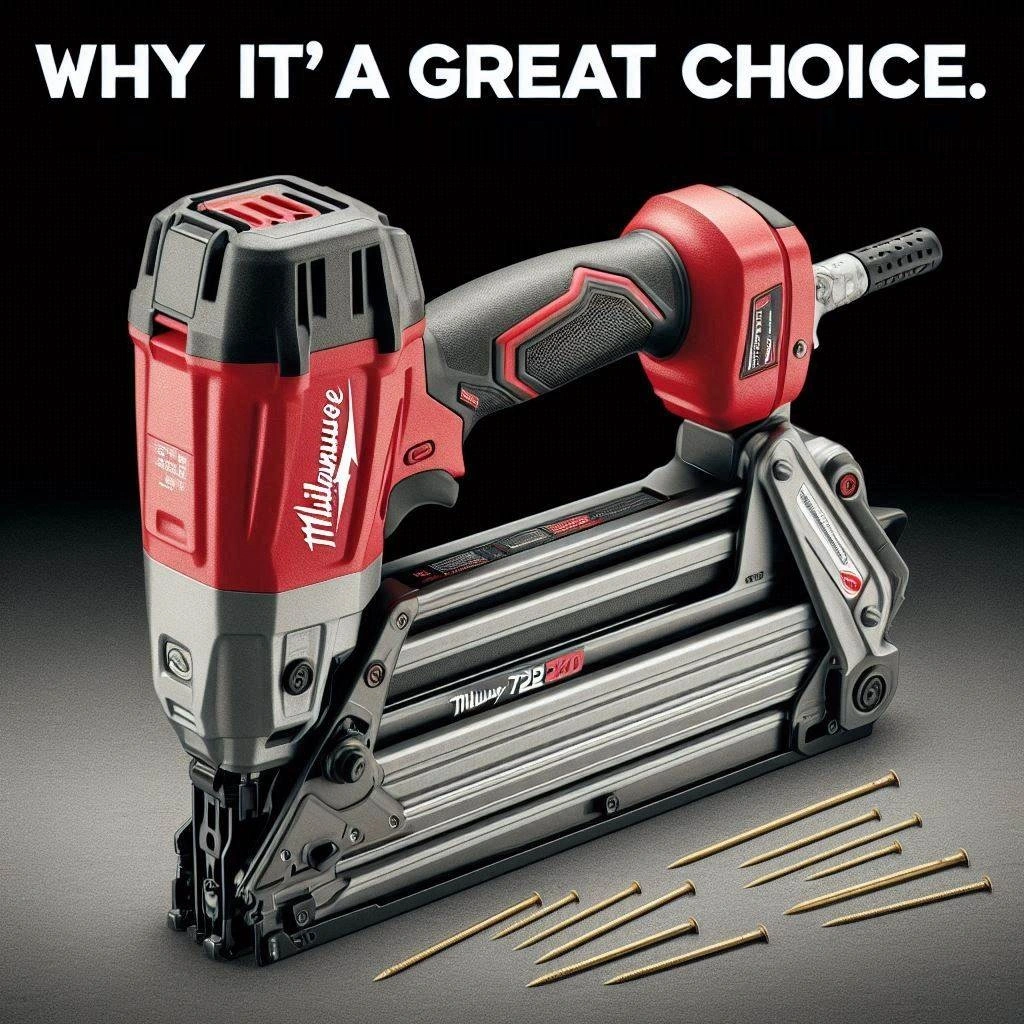 Milwaukee 7220-20 Pneumatic Best roofing nailers Gun