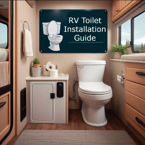 RV toilet installation guide image