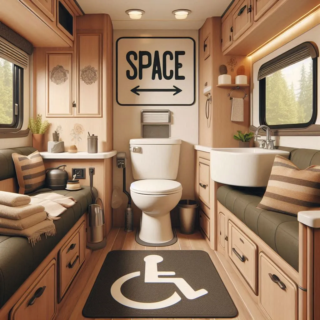 Space RV traditional toilet