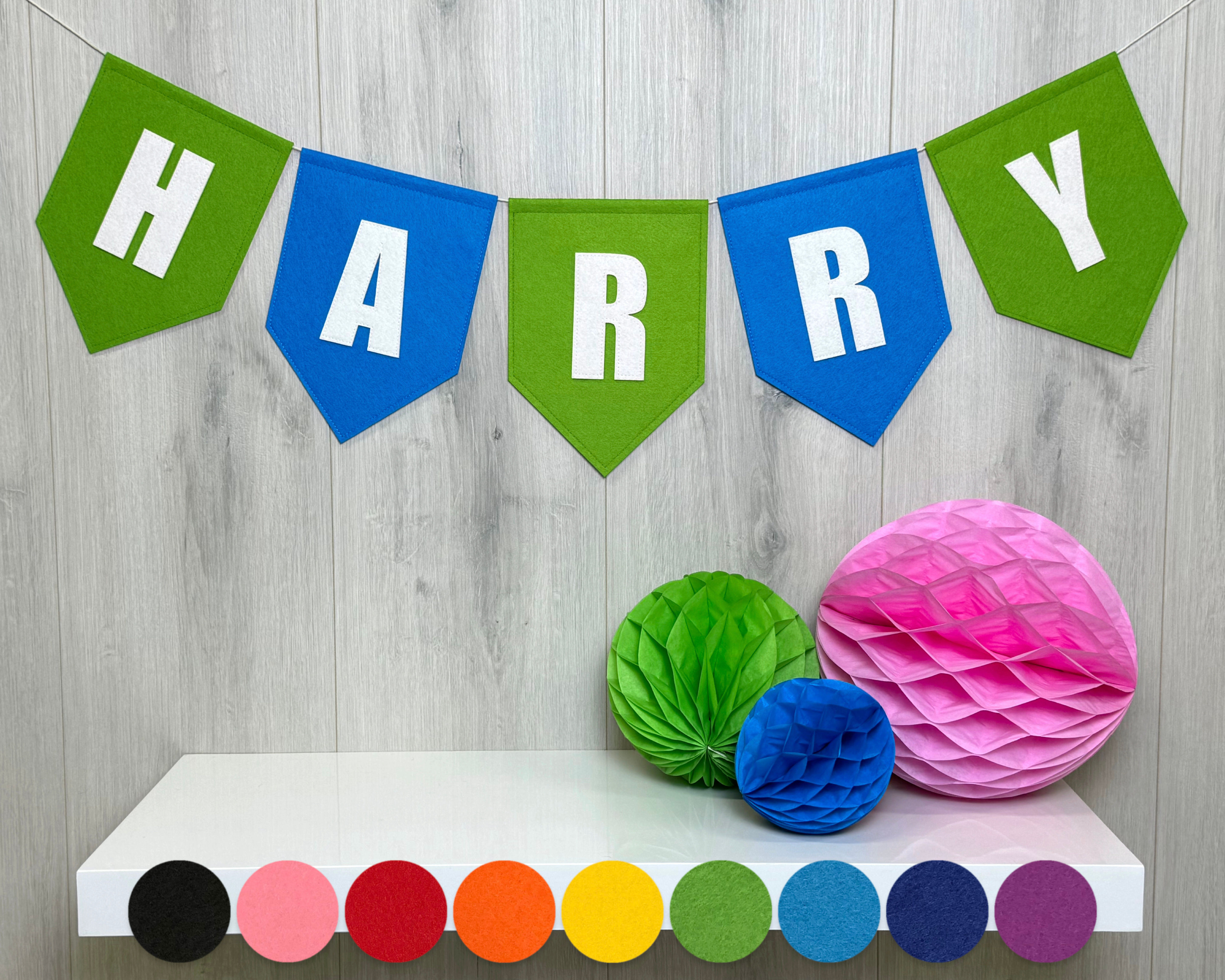 Premium Stitched Pennant Flag Bunting | Custom Colour & Length