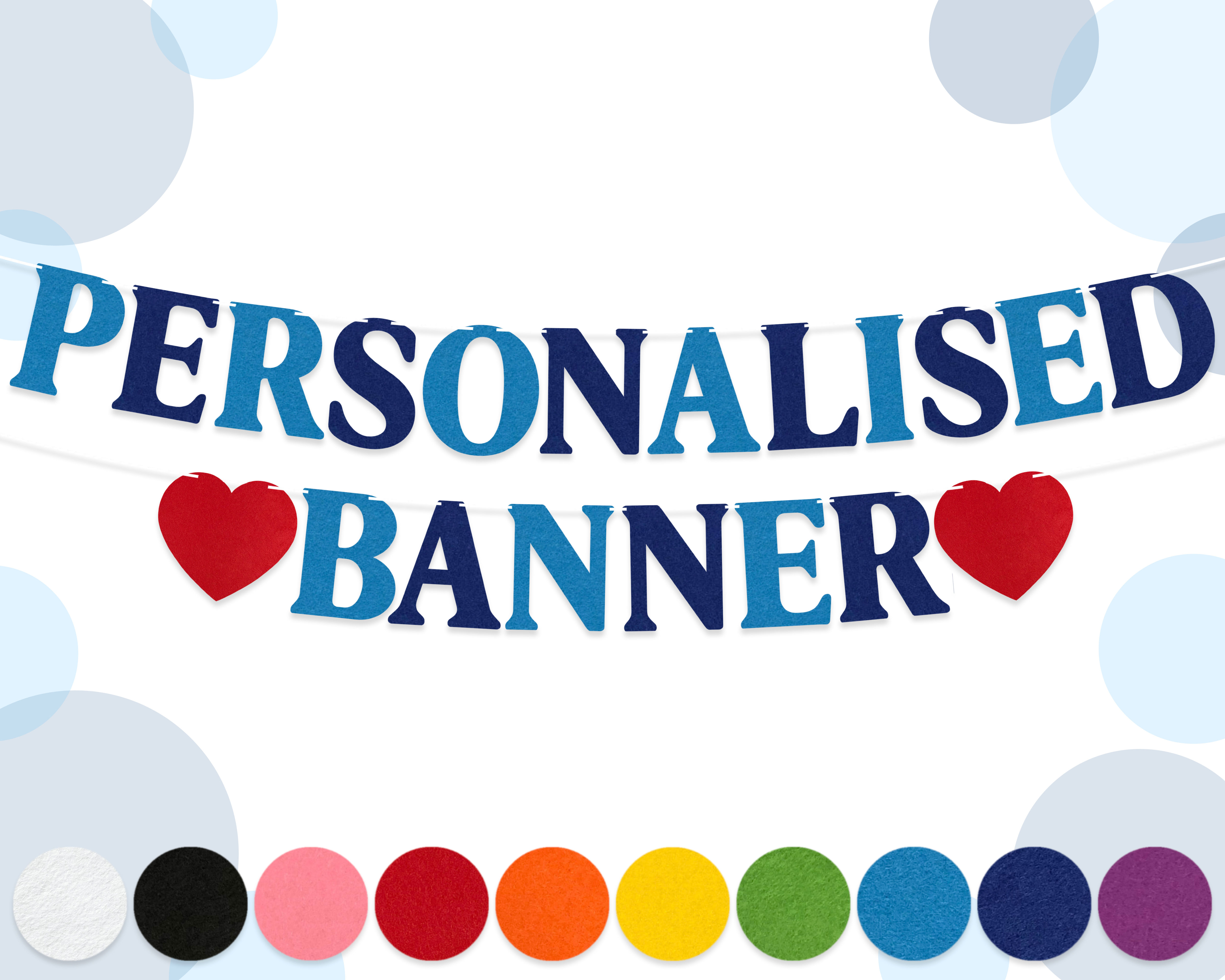 Personalised Custom Formal Banner | 15cm Letters