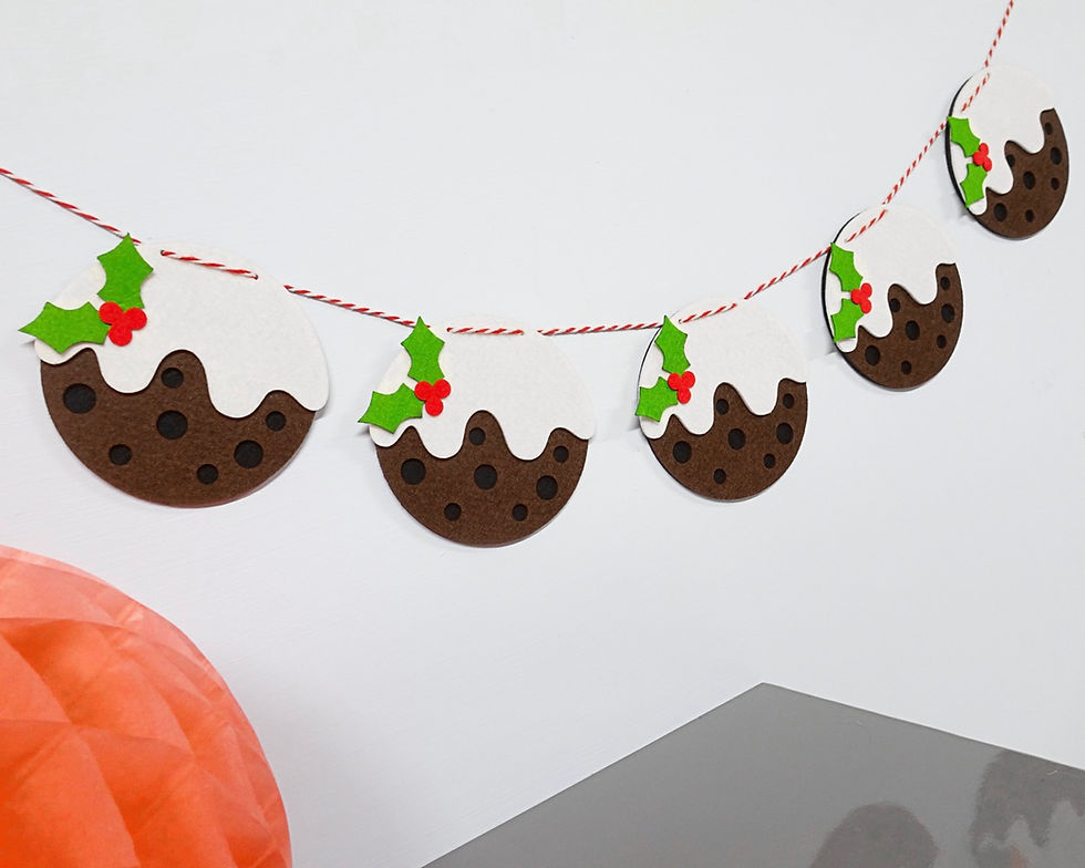 Christmas Pudding Bunting