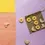 Miniature : Wooden Toy croissant and donut tic tac toe game