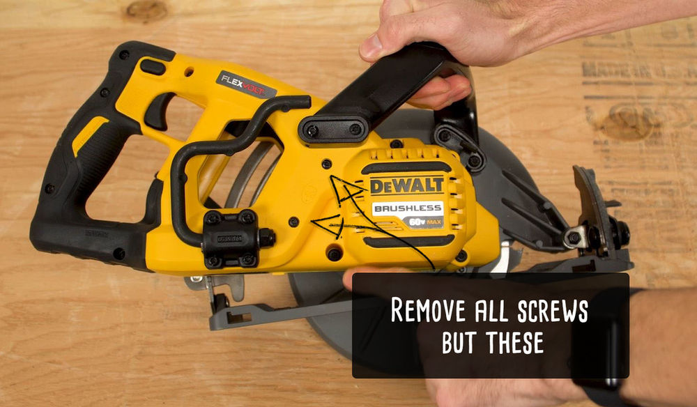 DeWalt DCS577 Flexvolt Worm Drive Saw How To Replace Rotor Assembly
