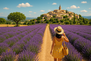 Paysage provence lavande tourisme conciergerie lou cigalou drome provence vaucluse