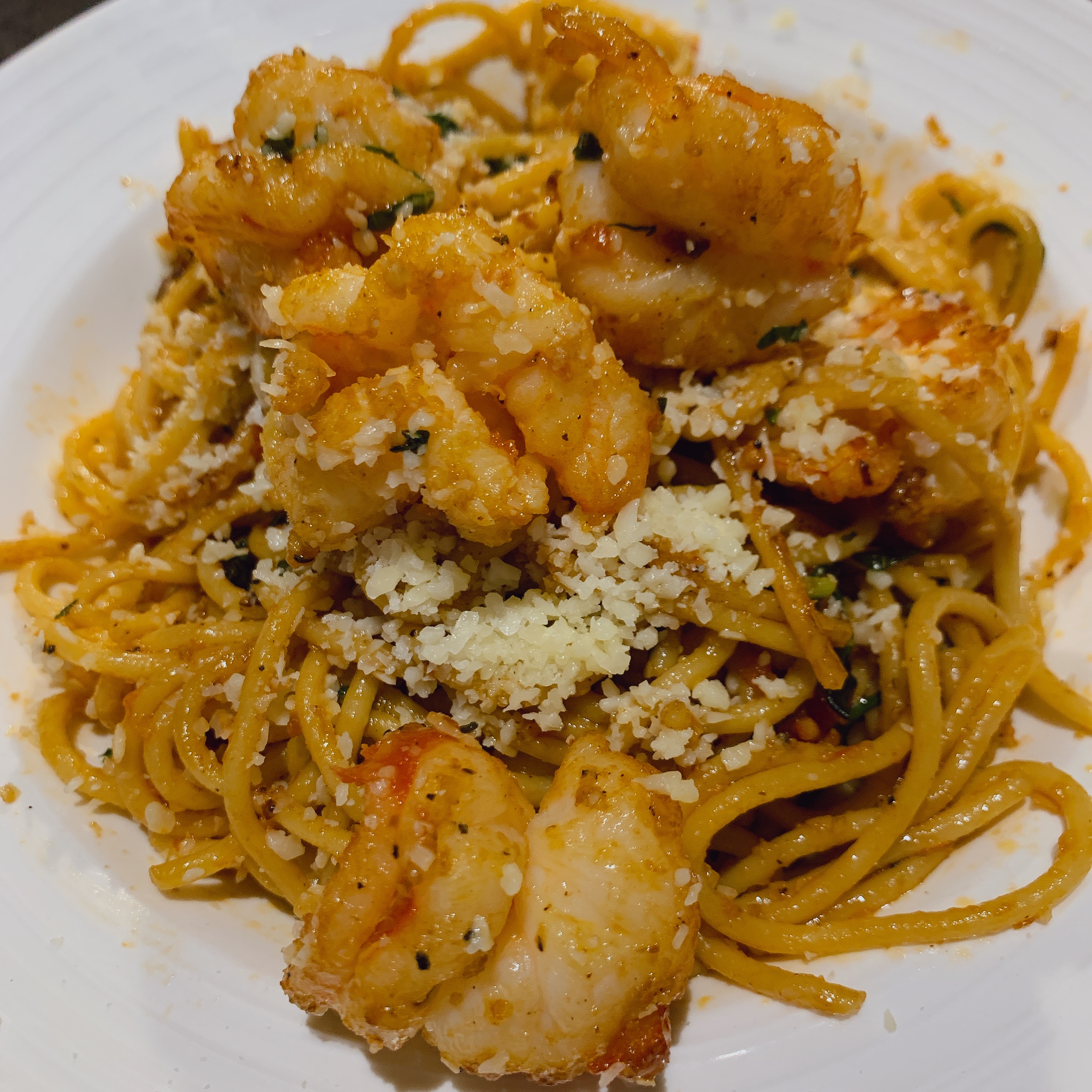 Garlic Noodle with Shrimp