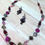 Thumbnail: Purple and pink chain necklace and earrings