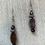 Thumbnail: Purple glass beads necklace and earrings