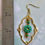 Thumbnail: Morrocan Style E-coated Golden with Tombstone Bead Earrings