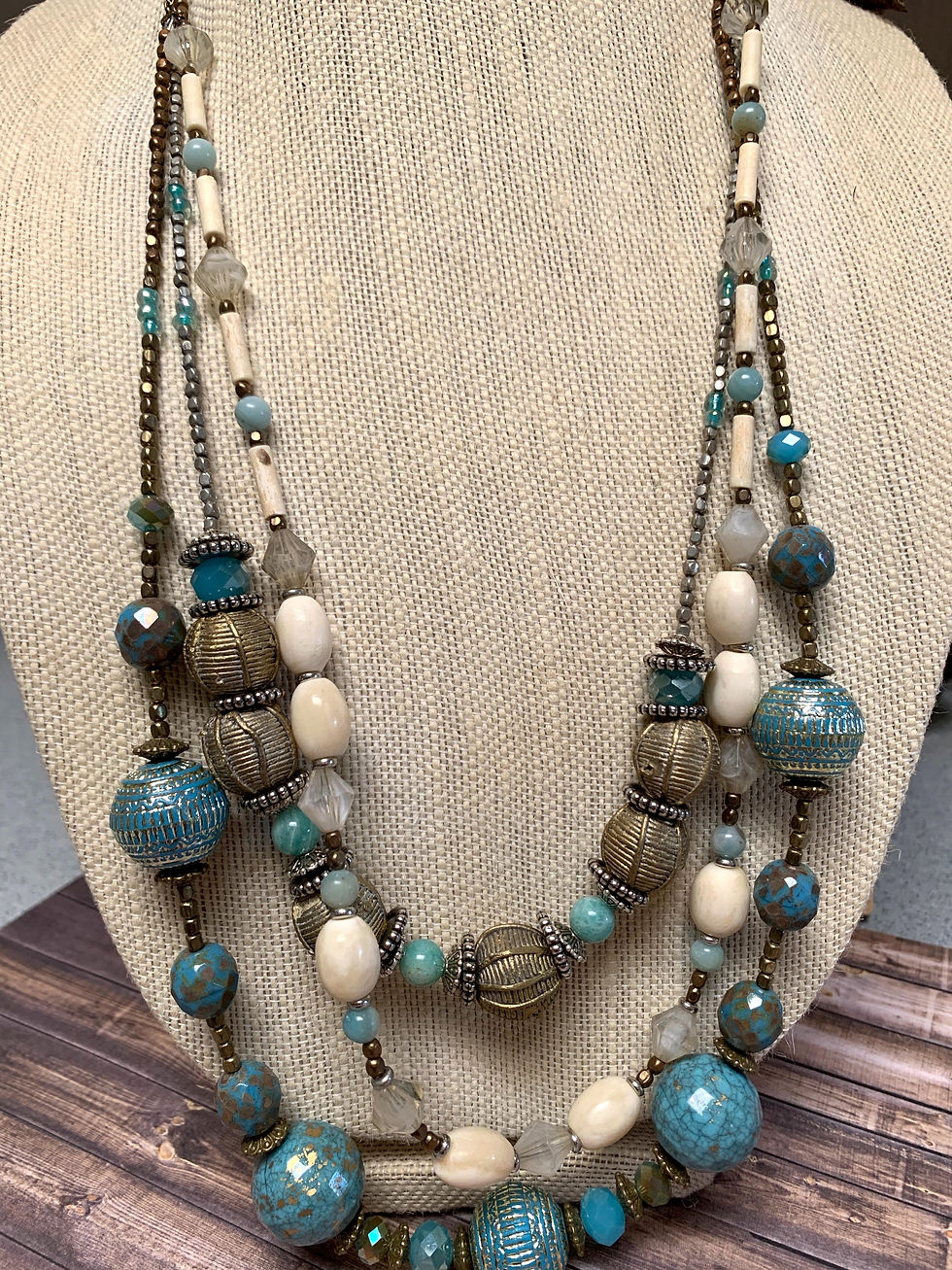 Thumbnail: 3 layers African Necklace