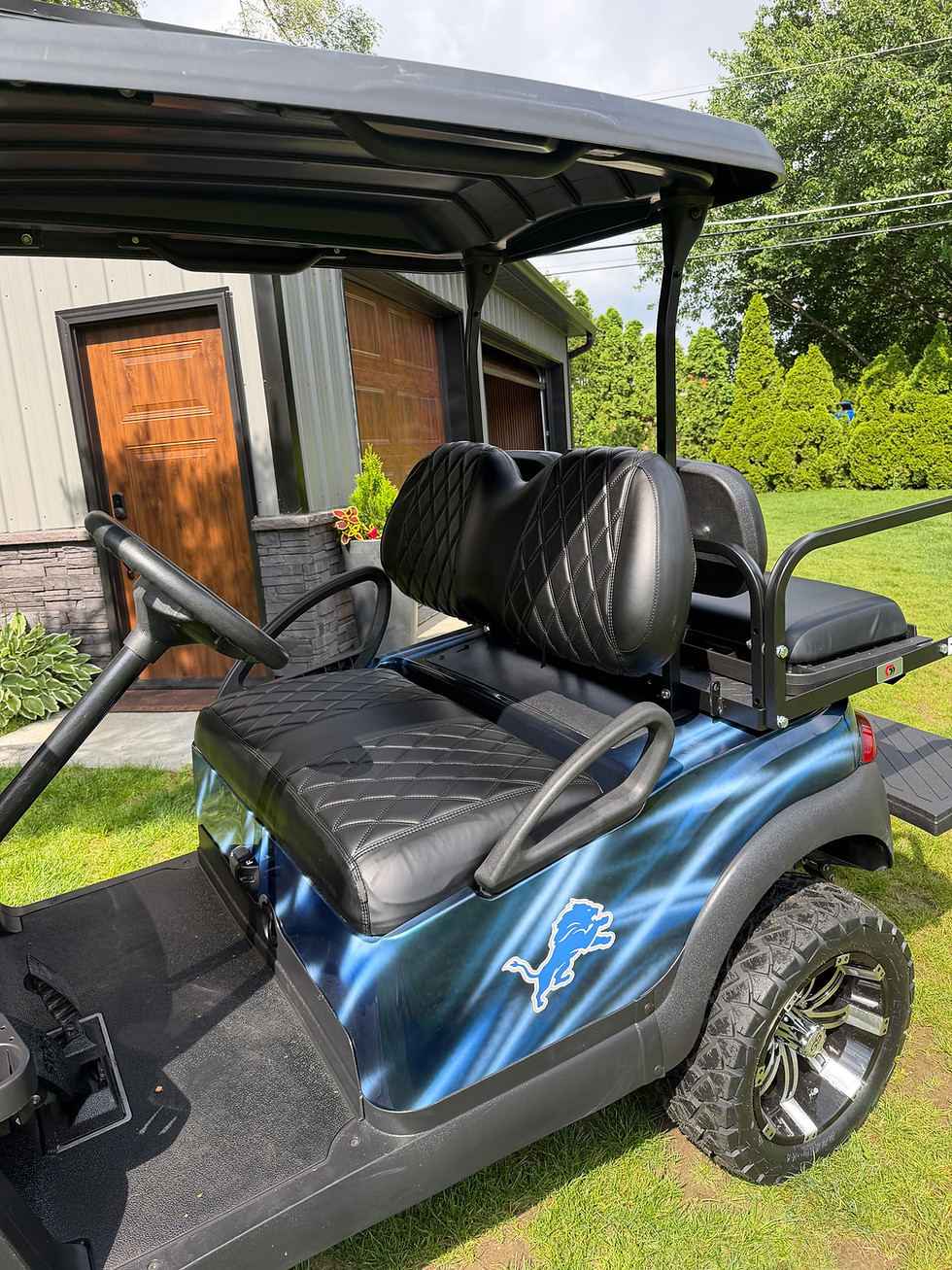 Thumbnail: 2023 Custom Lions Electric Lifted Club Car Tempo