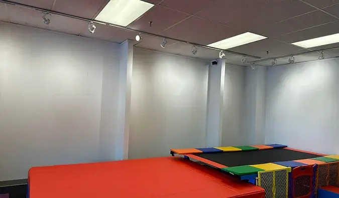 kids indoor play ground jump and trampoline area