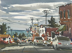 "Garibaldi, Oregon" Watercolor