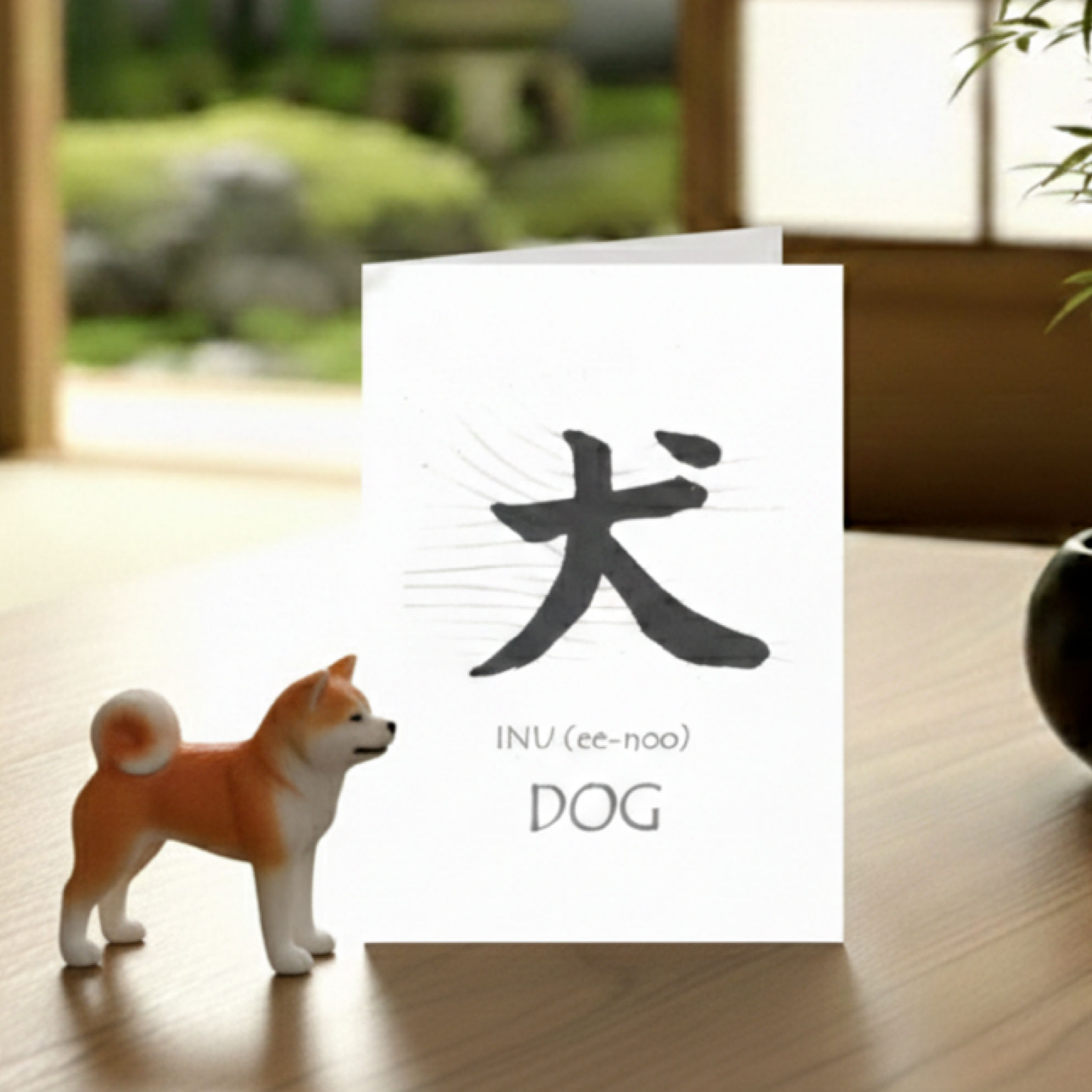 Animal Kanji Greeting Cards: Set of 3