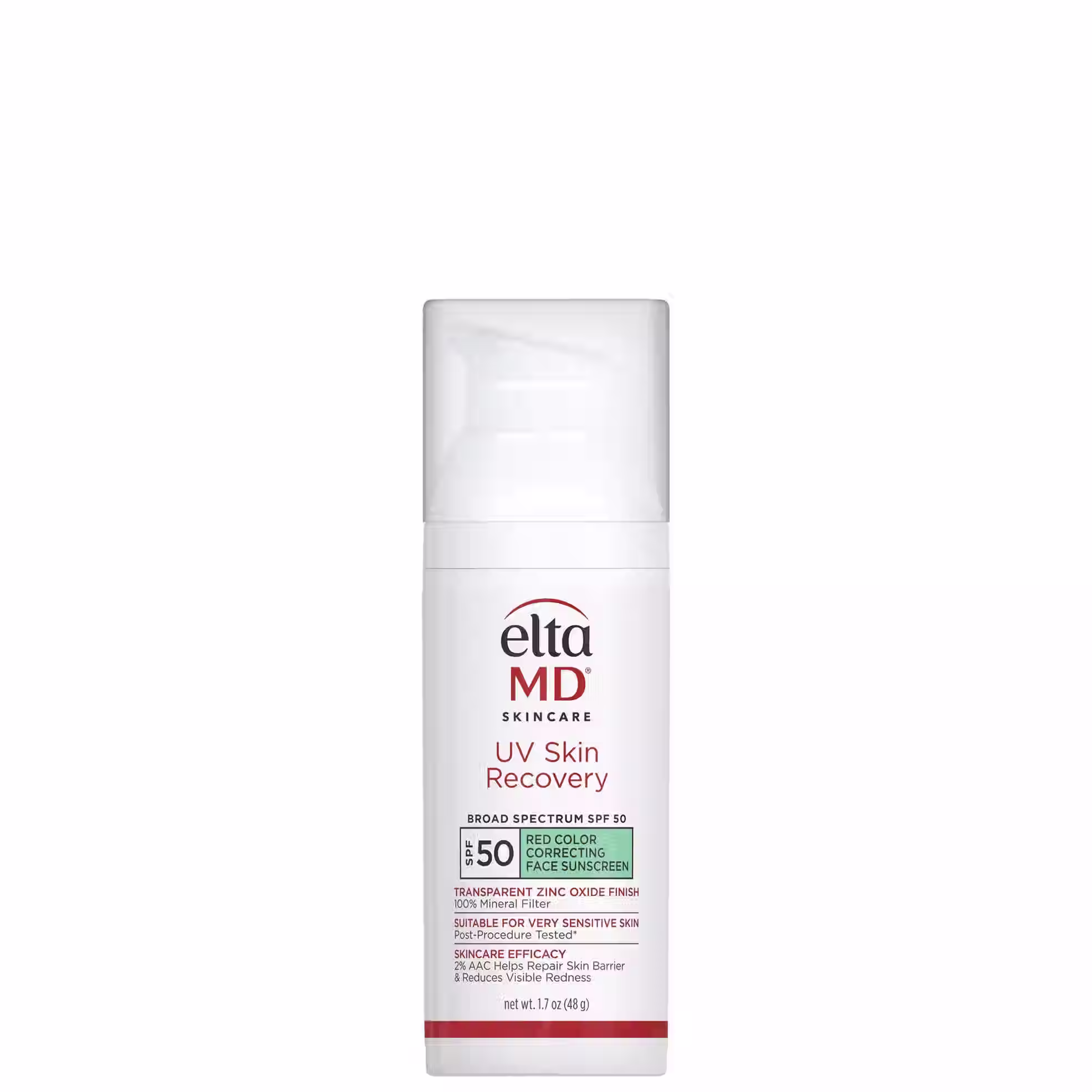 EltaMD UV Skin Recovery Red Color Correcting Green Tint Broad Spectrum SPF 50