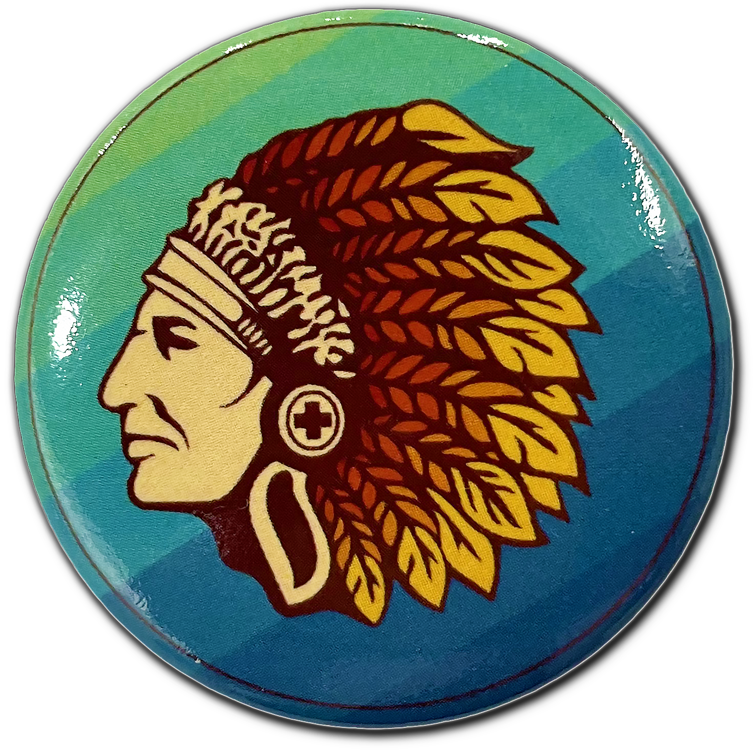 Retro Indian Head Button