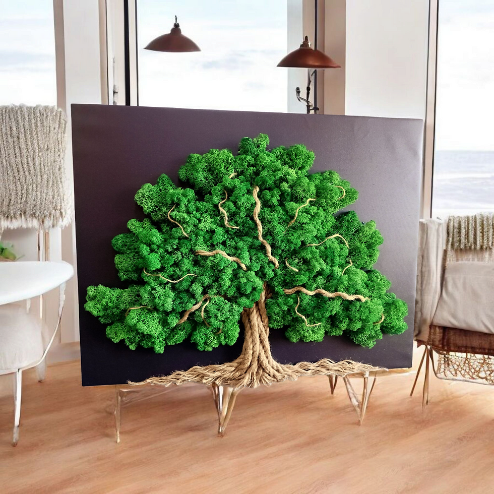 Thumbnail: Wall Painting Tree of life (Black Canvas: 60х50cm)