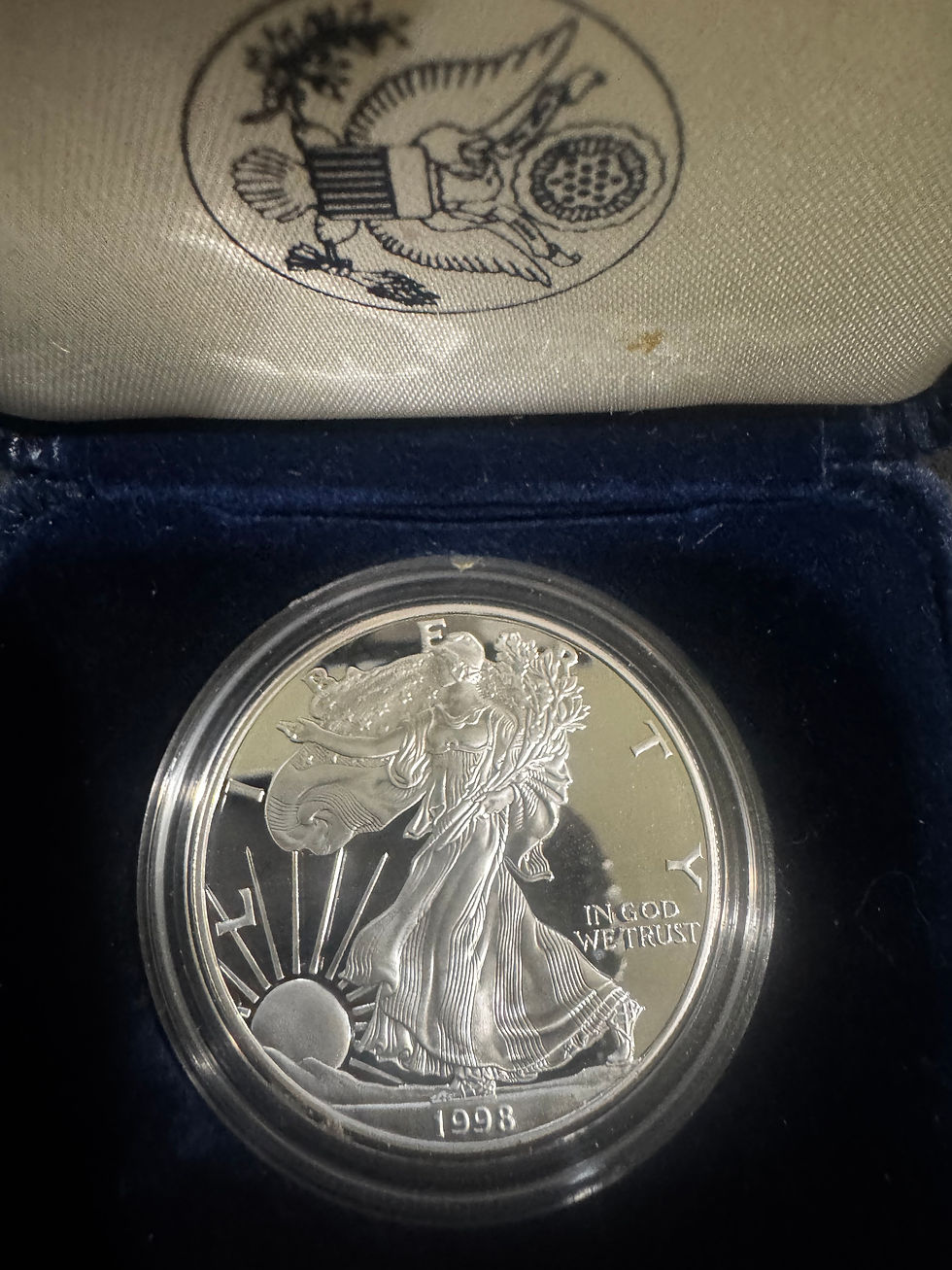 Thumbnail: 1998 Proof SAE (Silver American Eagle) $1 