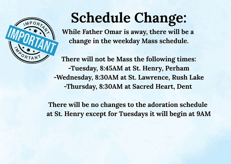 Schedule Change