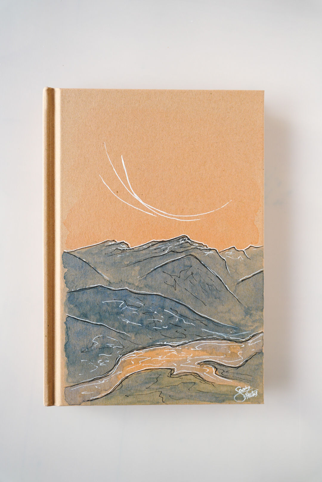 Hand Painted Journal - Summer Blues