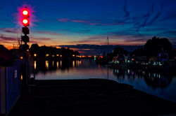 honfleur port night 1