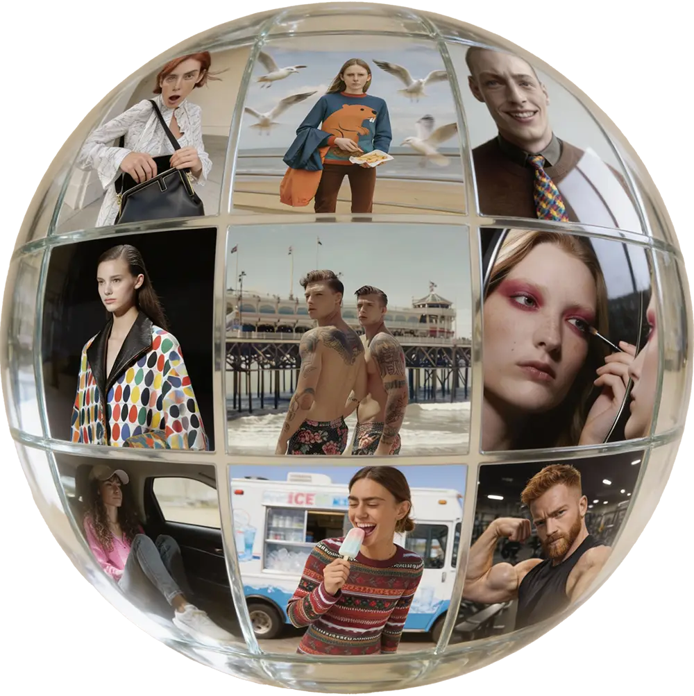 The Fashion Guild's AI Visuals service for Social Media and Lifestyle visuals