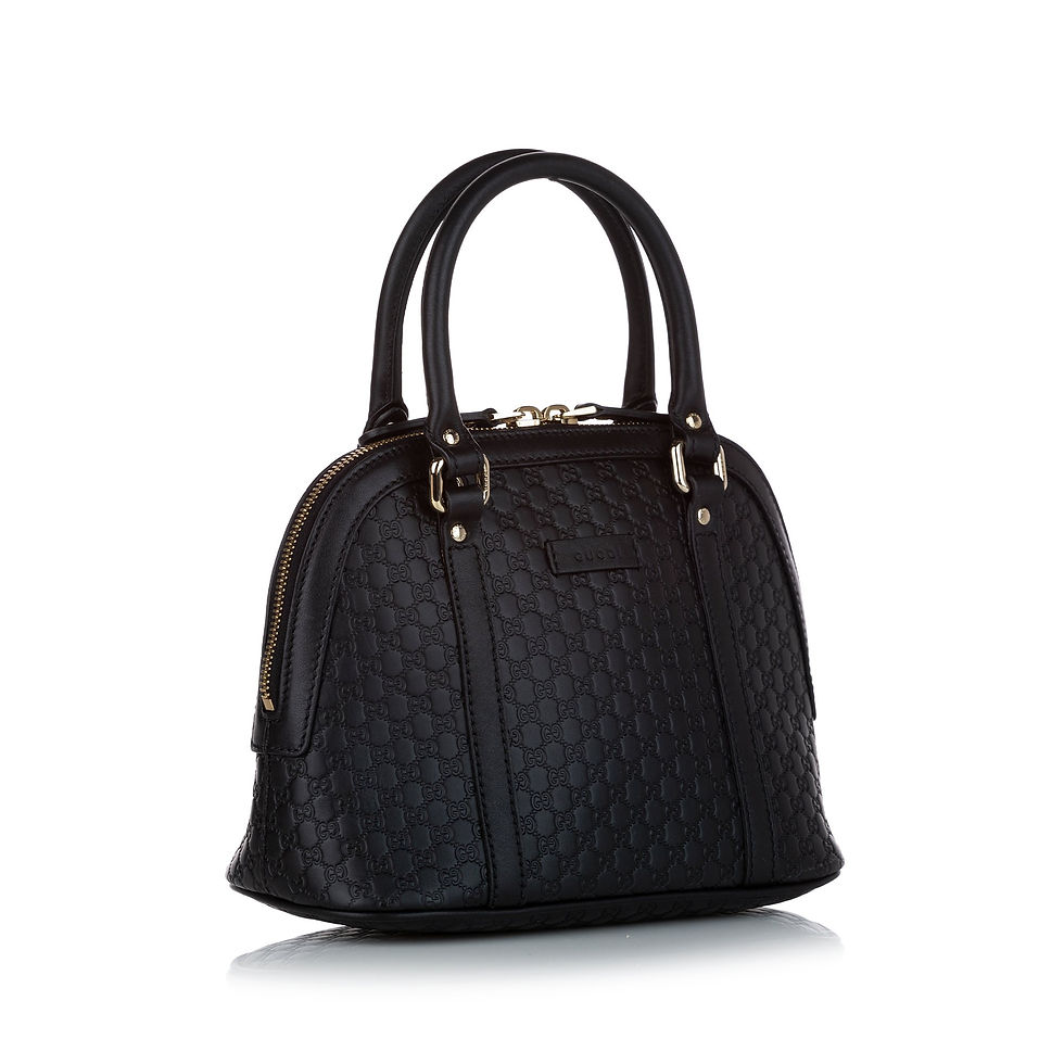 Thumbnail: [GUCCI] Microguccissima Mini Dome Bag Black