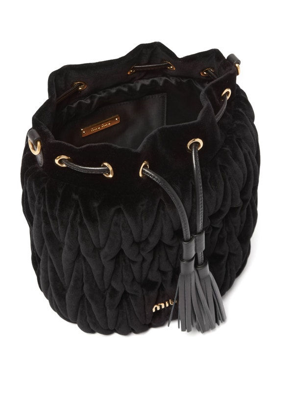 Thumbnail: [MIU MIU] Velvet Matelasse Bucket Bag