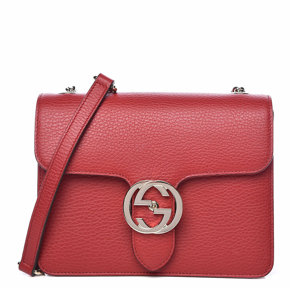 Thumbnail: [GUCCI] Interlocking GG Leather Crossbody Bag