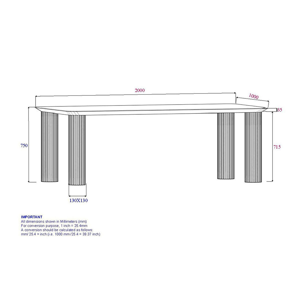 Thumbnail: SANGRA-79" DINING TABLE-NATURAL