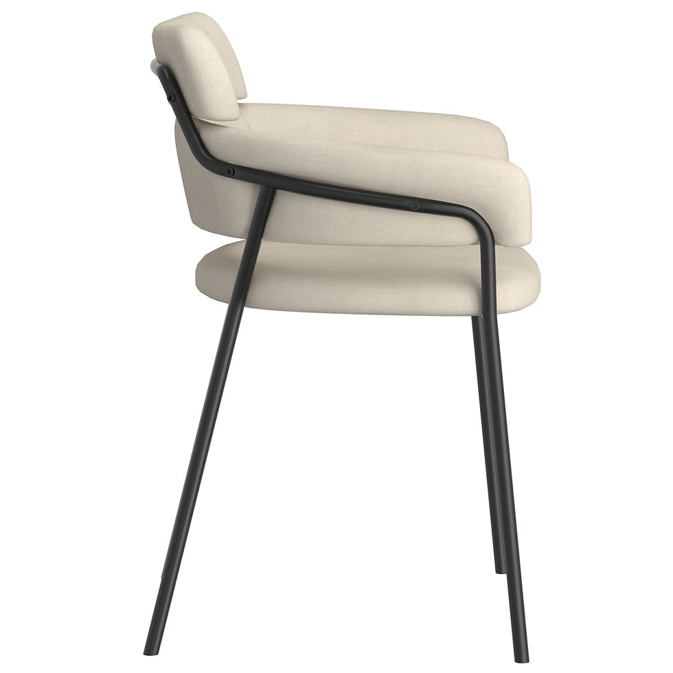 Thumbnail: AXEL-SIDE CHAIR-BEIGE SET OF 2