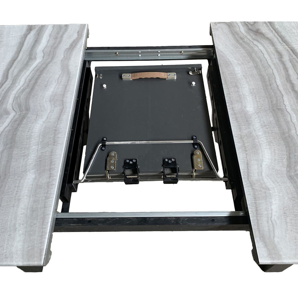 Thumbnail: GAVIN-EXTENSION DINING TABLE-BLACK