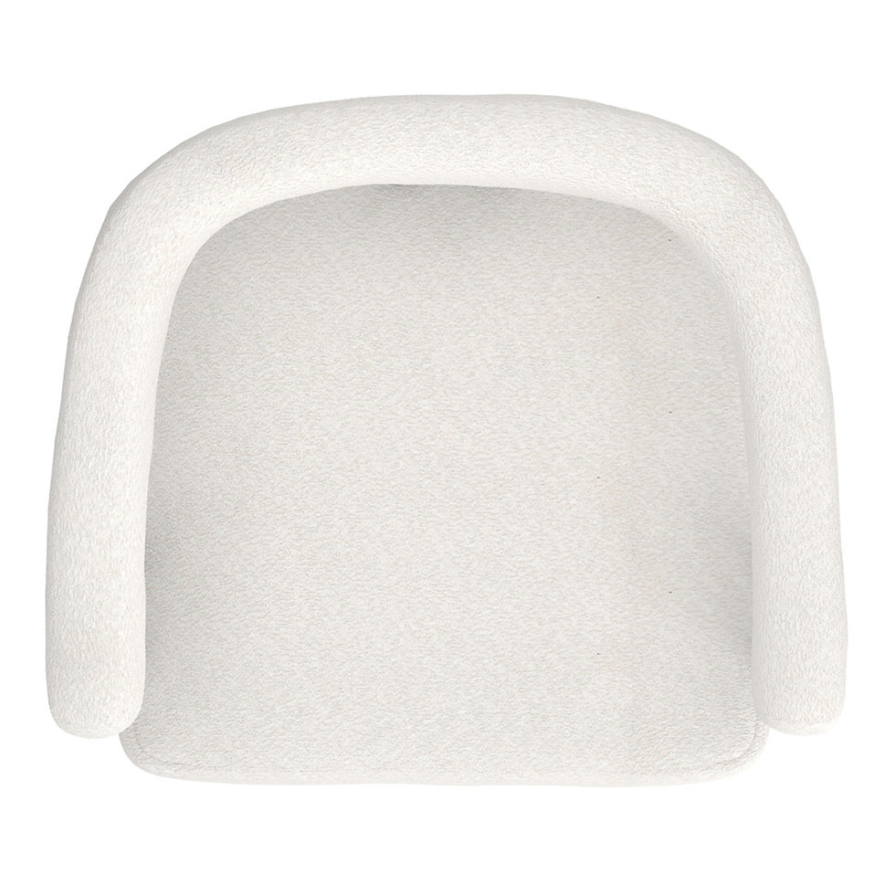 Thumbnail: Scarlet Dining Chair, set of 2, in Ivory Boucle and Black