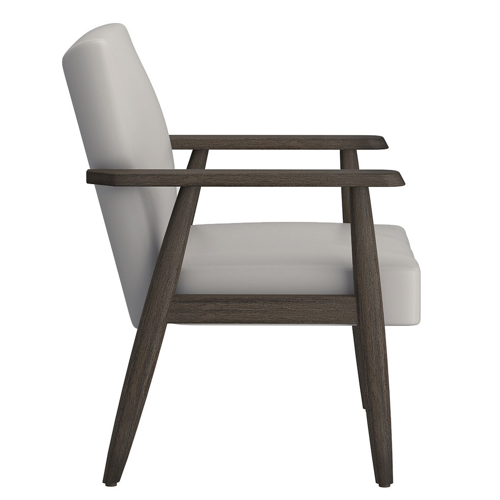 Thumbnail: Wilder Accent Chair in Grey-Beige and Weathered Brown
