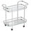 Thumbnail: Zedd 2-tier Bar Cart in Chrome