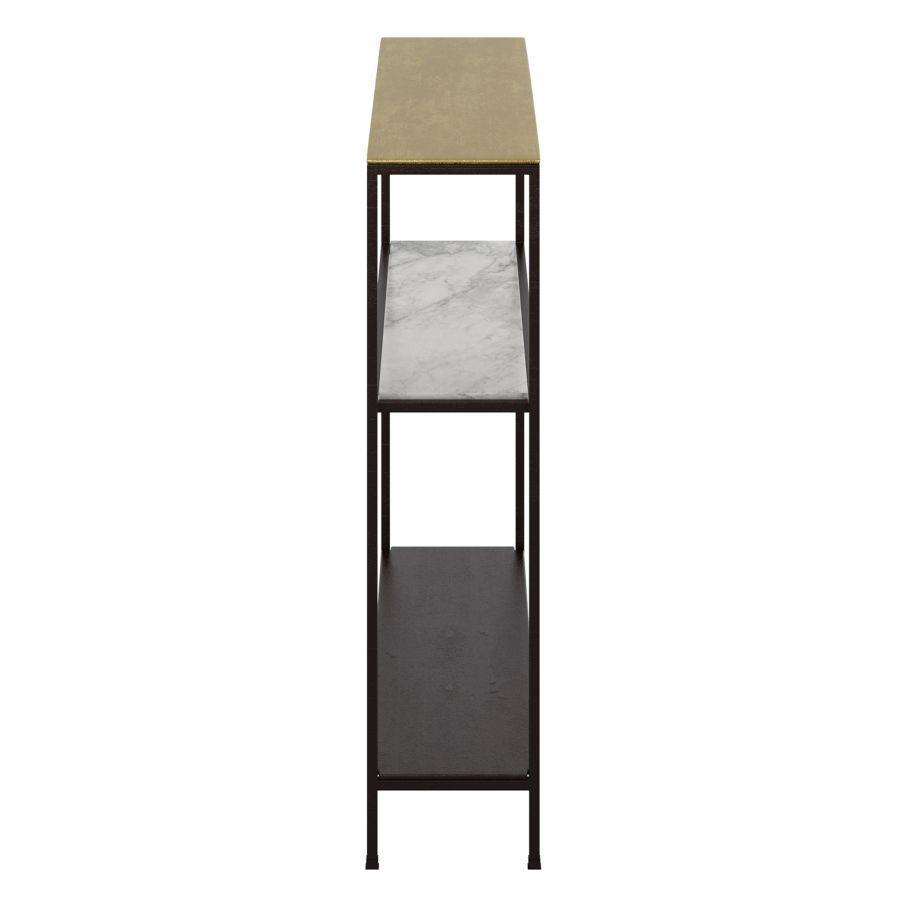 Thumbnail: Izzy Console Table in Antique Gold and Black