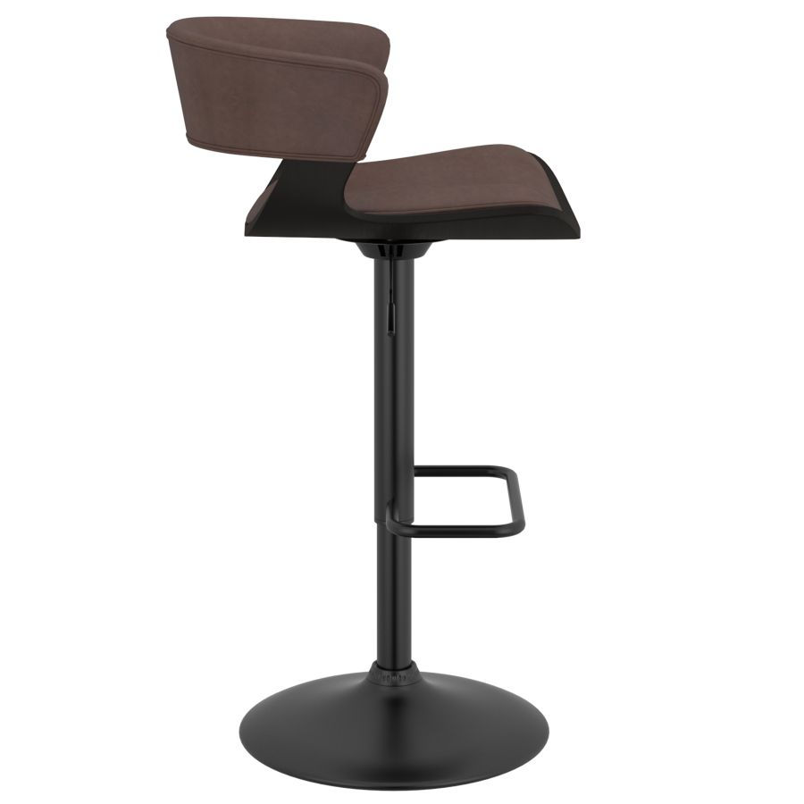 Thumbnail: Rover Adjustable Air Lift Stool in Brown and Black
