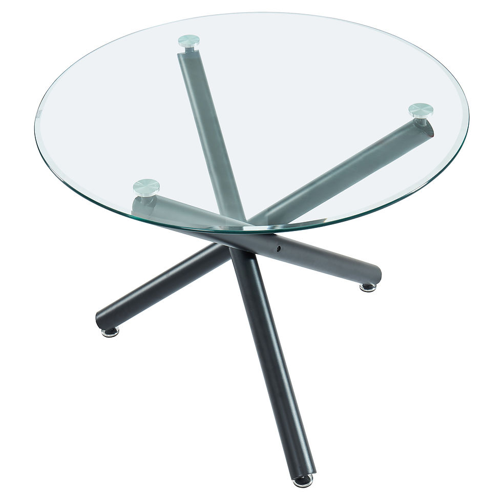 Thumbnail: SUZETTE-DINING TABLE, 40"dia-BLACK