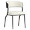 Thumbnail: Kazan Dining Chair, Set of 2 in Ivory Performance Fabric & Black Metal