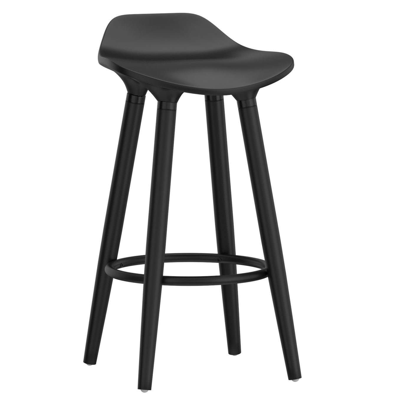 Trex 26" Counter Stool, set of 2, in Black