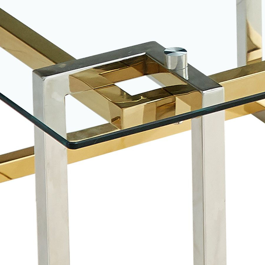 Thumbnail: Florina Console Table in Silver and Gold