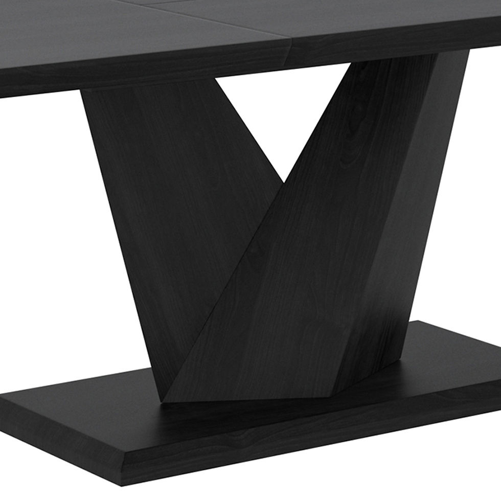 Thumbnail: ECLIPSE-EXTENSION DINING TABLE-BLACK