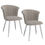 Thumbnail: ORCHID-SIDE CHAIR-GREY/SILVER SET OF 2