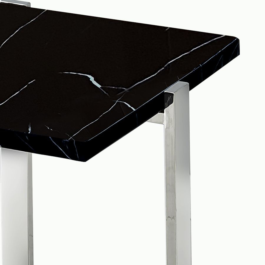 Thumbnail: Veno Accent Table in Black and Silver