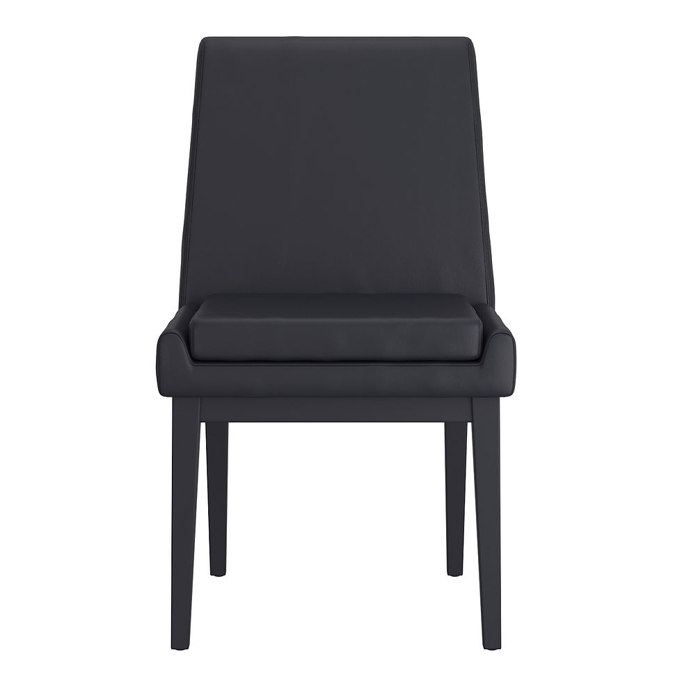 Thumbnail: CORTEZ-SIDE CHAIR PU-BLACK_BLACK SET OF 2