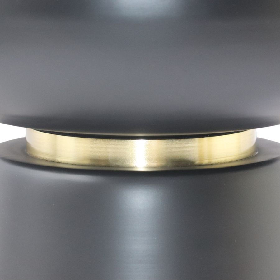 Thumbnail: Alora Accent Table in Black and White and Brushed Gold