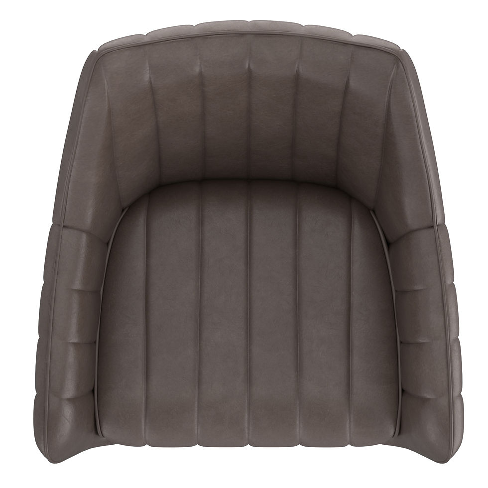 Thumbnail: Talon Swivel Dining and Accent Chair, set of 2, in Charcoal and Black