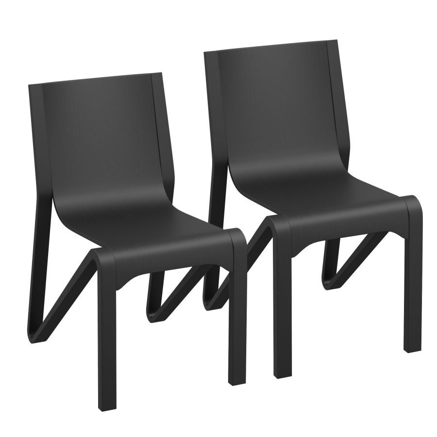 Thumbnail: Soren Contract Grade Chair, Set of 2 in Black